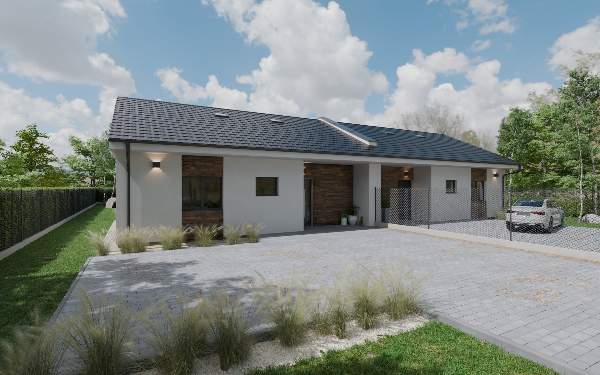 Výstavba 2 RD 4+kk, 121 m2, pozemek 764 m2 v Běhařovicích